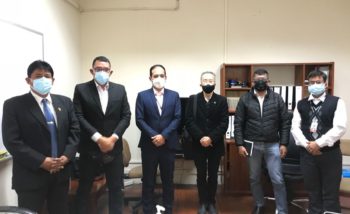 Coordinación en el Congreso de la República para el encuentro de definición de políticas públicas para la gestión del riesgo y control de tráfico de terrenos en Lima Norte